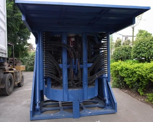 Καλή τιμή Επαγωγικός φούρνος τήξης χρυσού 1T 1200A επαγωγικός θερμαντήρας τήξης χάλυβας σε απευθείας σύνδεση